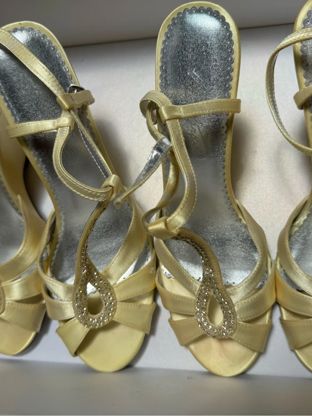 Girls' Pale Yellow Formal Party Dress with Sequin Detail (David’s Bridal) - Picture 6 of 6